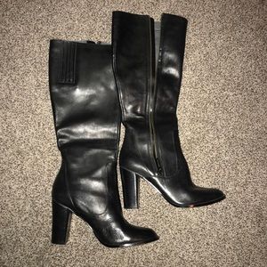 Black tall boots